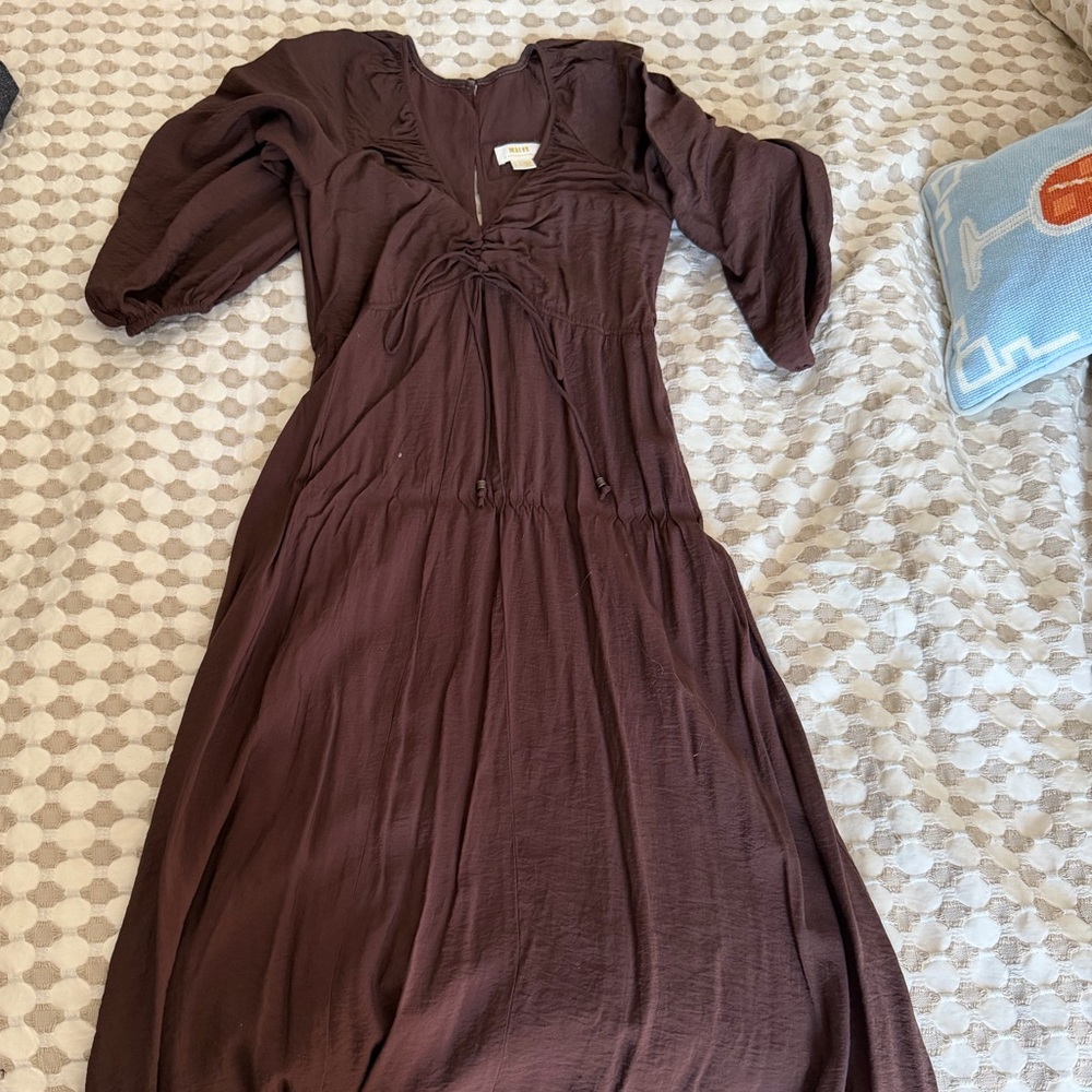 Elegant Brown Maxi Dress